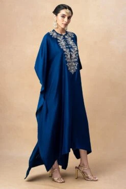 Jayanti Reddy Blue Zardosi Embellished Kaftan -Deals Toggora Store 20723jr6 3