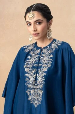 Jayanti Reddy Blue Zardosi Embellished Kaftan -Deals Toggora Store 20723jr6 4
