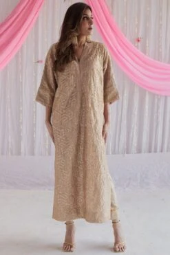 Shorshe Pearl Beige Kaftan Set -Deals Toggora Store 217shor6 3 1