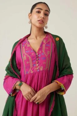 Sunira Designs Green Gulzaar Frayed Stole 10 Sunira Designs Green Gulzaar Frayed Stole -Deals Toggora Store 2222323sg46 3