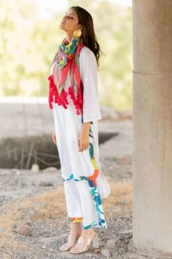 Pooja Keyur Pink Paradise Scarf -Deals Toggora Store 222pok25 3