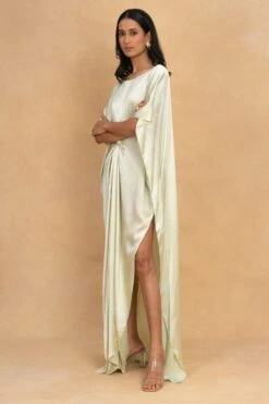 Stephany Beige Front Knot Kaftan Dress 9 Stephany Beige Front Knot Kaftan Dress -Deals Toggora Store 230523sy12 3