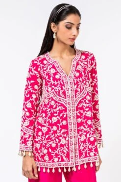 Devika Bhayana Pink Embroidered Kurta & Pants -Deals Toggora Store 2312db7 4