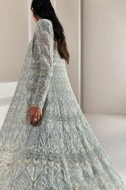 Ritika Mirchandani Fresh Green Hand Embroidered Long Jacket Set -Deals Toggora Store 235rm15 3