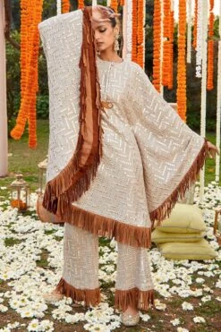 Twenty Nine Grey Tassel Kaftan Set -Deals Toggora Store 254tn21 3