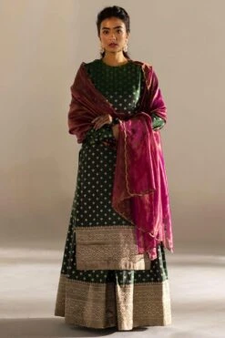 Mimamsaa Aris Brocade Silk Gharara Set