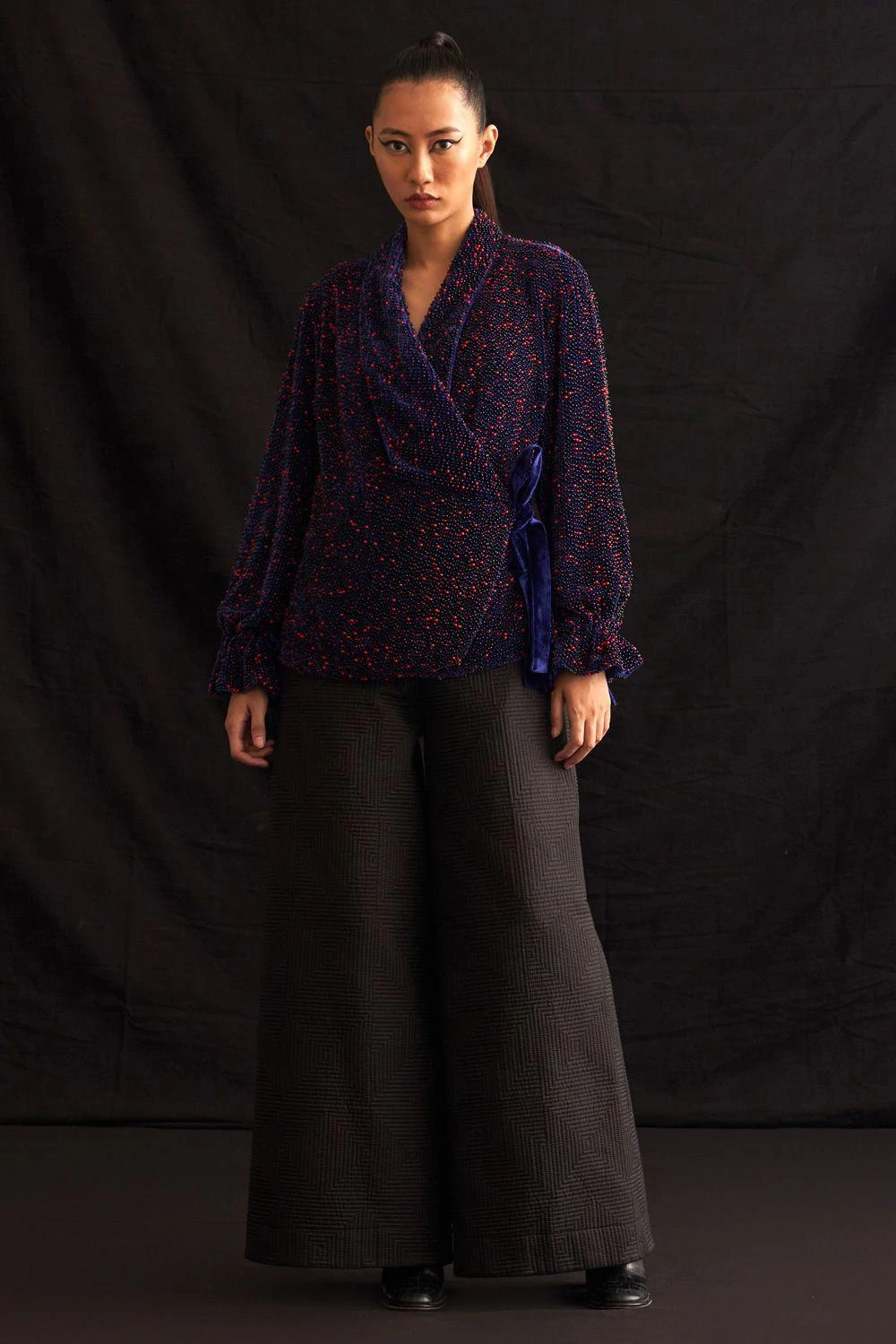 Amrich Mika Quilted Wide Leg Trousers 3 Amrich Mika Quilted Wide Leg Trousers