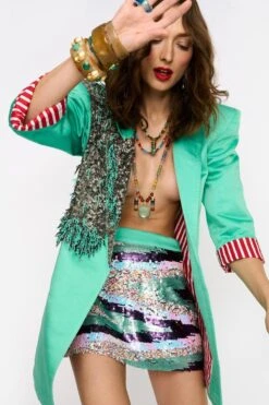 Rara Avis Aqua Sequinned Short Skirt 18 Rara Avis Aqua Sequinned Short Skirt -Deals Toggora Store 25ra55 8