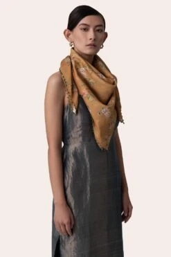 November Noon Mustard Butterfly Scarf -Deals Toggora Store 271nn23 3