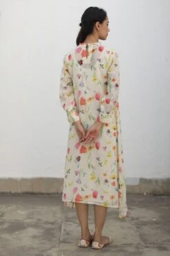 Begum Pret Nilofer Ivory Floral Dress -Deals Toggora Store 272bgp4 6