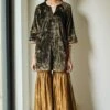 Shorshe Moss Green Velvet Kurta & Sharara -Deals Toggora Store 2812sho4 1