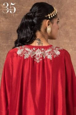 Jayanti Reddy Maroon Embroidered Kaftan -Deals Toggora Store 283jr35 5