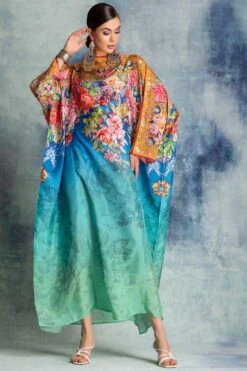 Rajdeep Ranawat Multi-coloured Silk Kaftan 9 Rajdeep Ranawat Multi-coloured Silk Kaftan -Deals Toggora Store 2912rd14 3