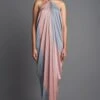 Amit Aggarwal Blush Grey Panelled Draped Dress 1 Amit Aggarwal Blush Grey Panelled Draped Dress -Deals Toggora Store 293ag29 1