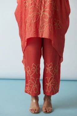 ONE NOT TWO Coral Floral Embellished Kaftan Set 10 ONE NOT TWO Coral Floral Embellished Kaftan Set -Deals Toggora Store 29623ont19 4