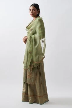 Rhua Green Handwoven Sharara Set -Deals Toggora Store 296rhu2 3
