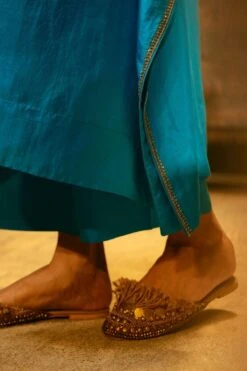 BRIH Firozi Hand Embroidered Kaftan Set -Deals Toggora Store 29723bh13 4