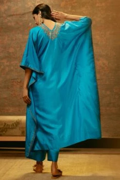 BRIH Firozi Hand Embroidered Kaftan Set -Deals Toggora Store 29723bh13 6