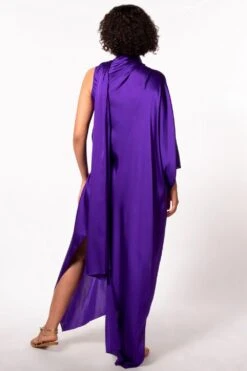 Stephany Purple Kaftan Style Dress -Deals Toggora Store 297step3 5