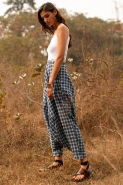 Payal Pratap Ornette Checked Zuave Pants -Deals Toggora Store 2sb 96 b 2