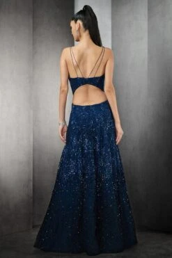 Rohit Gandhi + Rahul Khanna Galaxy Blue Embellished Gown -Deals Toggora Store 3011rr03 7