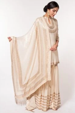 Nakul Sen Ivory Sequinned Sharara Set -Deals Toggora Store 305ns4 2