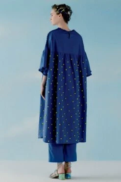 ILK Smoke Blue Oversized Dress -Deals Toggora Store 307ilk23 3