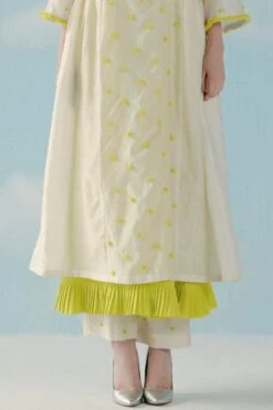 ILK Off White Chanderi Pants 5 ILK Off White Chanderi Pants -Deals Toggora Store 307ilk52 2