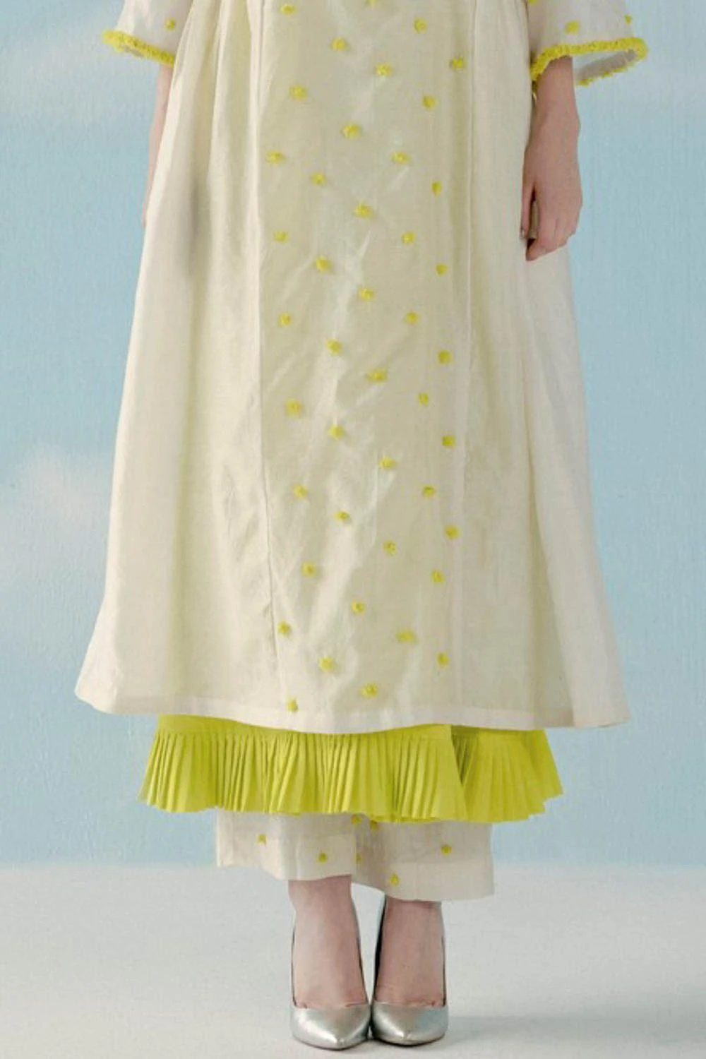 ILK Off White Chanderi Pants 4 ILK Off White Chanderi Pants - Image 2