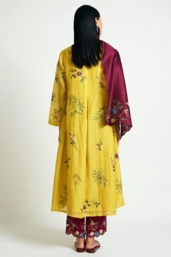 Payal Pratap Maroon Chanderi Embroidered Scarf -Deals Toggora Store 30rg 43 4