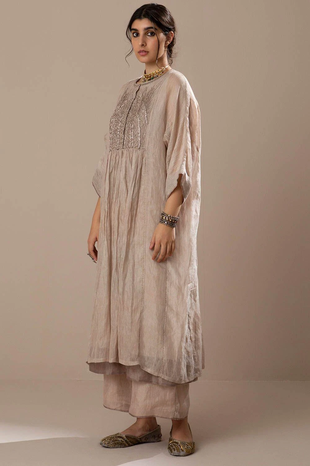 Sunira Designs Light Pink Handwoven Linen Ijar Pants 5 Sunira Designs Light Pink Handwoven Linen Ijar Pants - Image 3