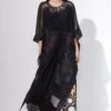Saaksha & Kinni Asymmetric Kaftan With Embroidery Detail -Deals Toggora Store 312991 1