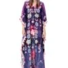PS Pret By Payal Singhal Purple Printed Silkmul Kaftan -Deals Toggora Store 319466 1