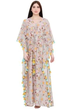 PS Pret By Payal Singhal Lavender Silkmul Printed Kaftan