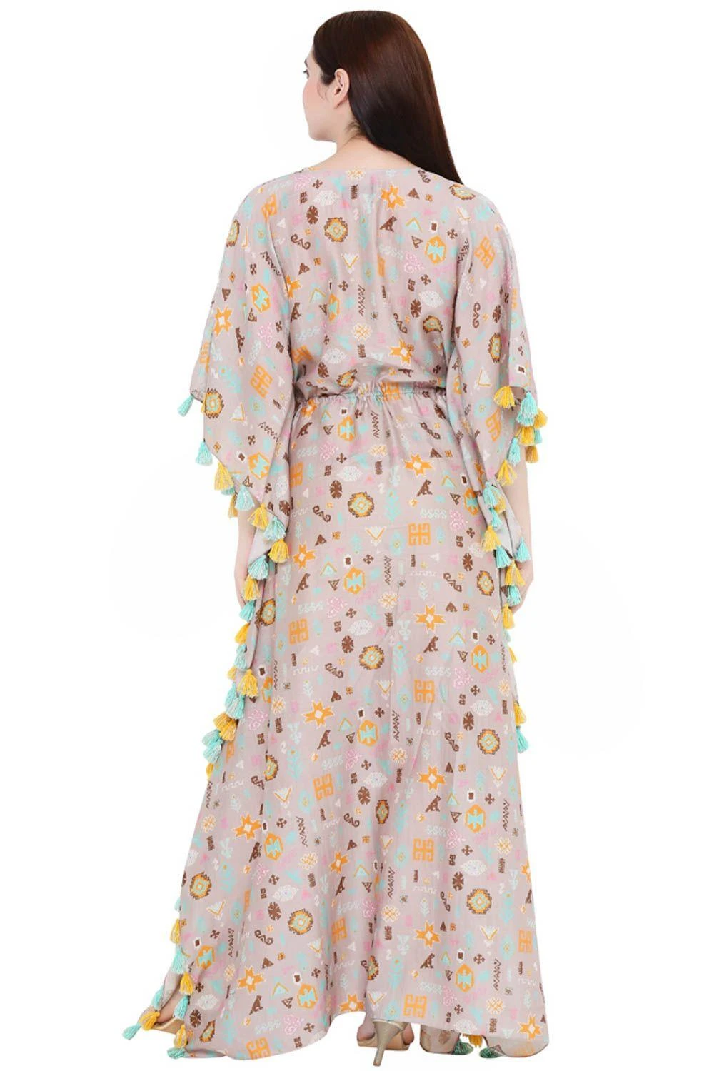 PS Pret By Payal Singhal Lavender Silkmul Printed Kaftan 7 PS Pret By Payal Singhal Lavender Silkmul Printed Kaftan - Image 5