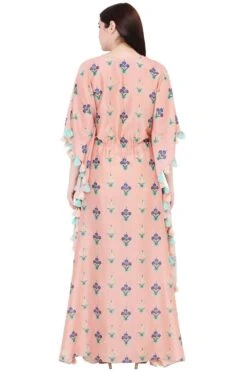 PS Pret By Payal Singhal Coral Silkmul Printed Kaftan -Deals Toggora Store 319ps7 5