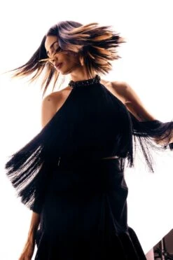 431-88 By Shweta Kapur Black Ruffled Mini Skirt -Deals Toggora Store 408431034 4