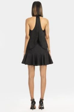 431-88 By Shweta Kapur Black Ruffled Mini Skirt -Deals Toggora Store 408431034 5