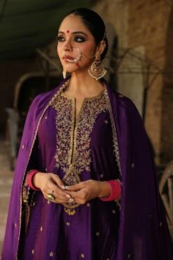 Niti Bothra Purple Zari Dori Embroidered Sharara Set -Deals Toggora Store 41223nb40 3