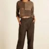 Urbania Umber Linen Darted Trousers -Deals Toggora Store 4823ua10 1 1