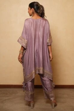 Pooja Keyur Lilac Embellished Kaftan Set -Deals Toggora Store 51023pk4 5