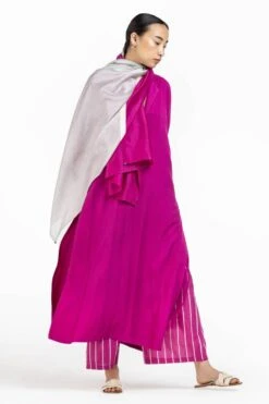Three Hot Pink Chanderi Scarf -Deals Toggora Store 53thw31 2