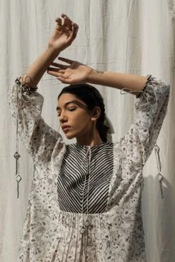 Ahmev Gardenia Drawstring Dress -Deals Toggora Store 5423ahm14 4