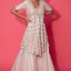 Simar Dugal Ivory Embroidered Jacket & Sharara Set -Deals Toggora Store 54sdf8 1
