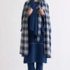 Three Navy Blue Checkered Scarf -Deals Toggora Store 612thw62 1