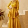 Bhumika Sharma Yellow Sharara Set With Embellished Neckline -Deals Toggora Store 61bs27 1