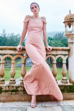 Mala And Kinnary Regal Column Gown