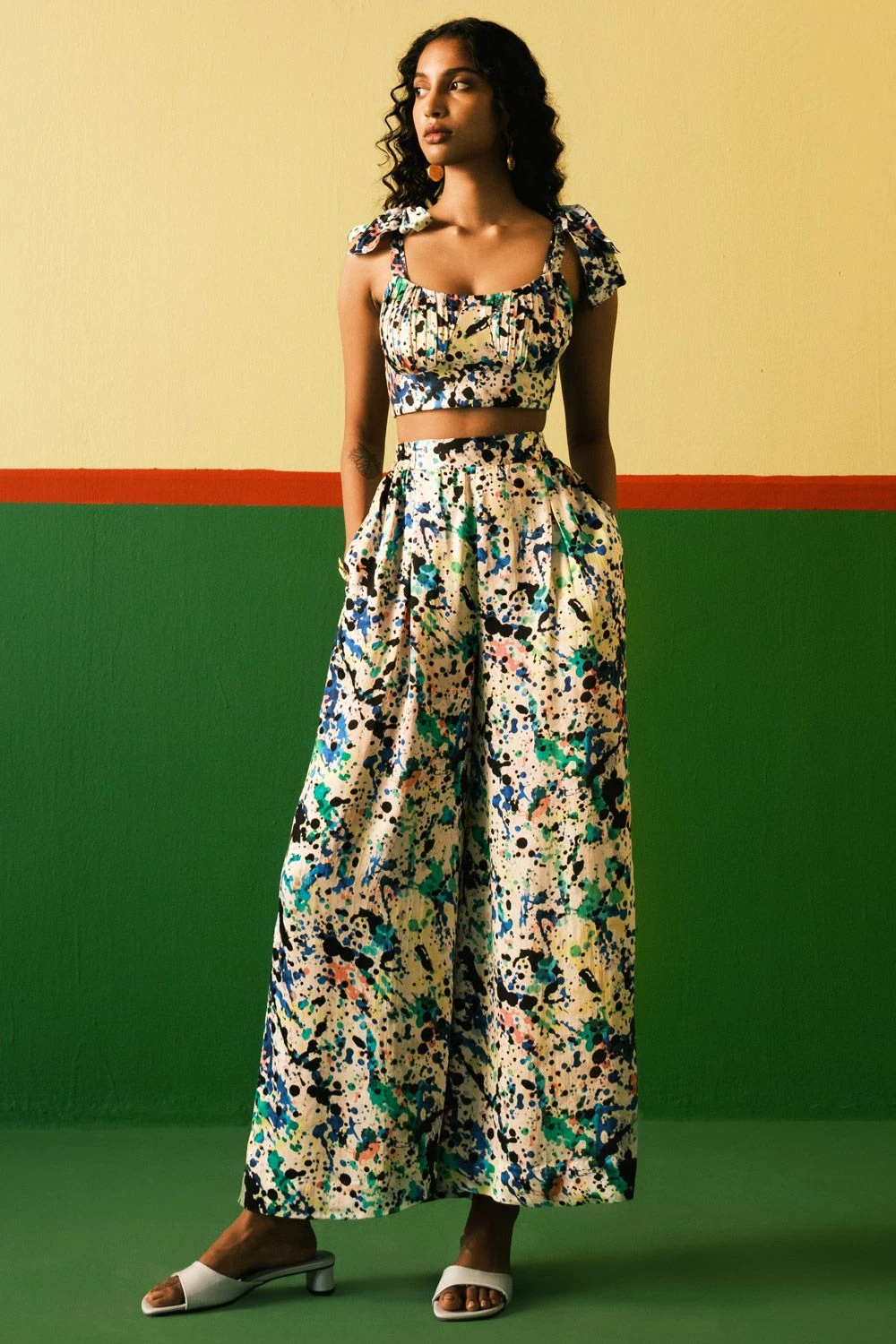 Studio RIGU Splatter Flared Trousers 3 Studio RIGU Splatter Flared Trousers