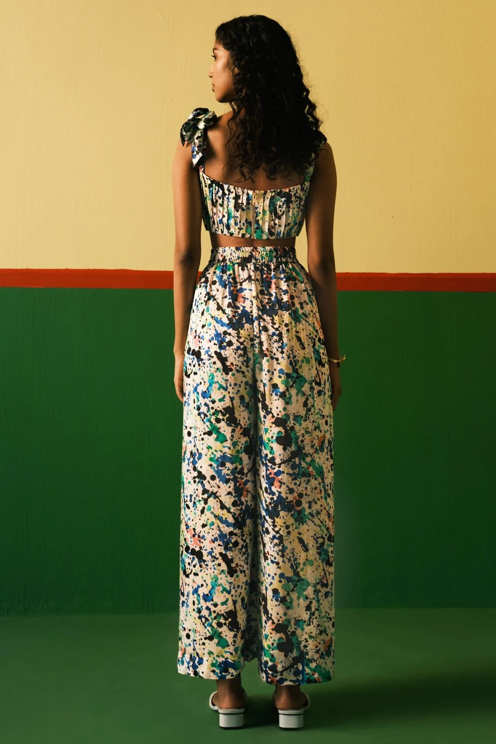 Studio RIGU Splatter Flared Trousers 4 Studio RIGU Splatter Flared Trousers - Image 2