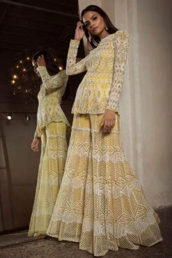 Ritika Mirchandani Yellow Embellished Sharara Set -Deals Toggora Store 67rm11 3